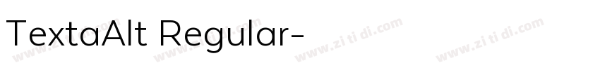 TextaAlt Regular字体转换